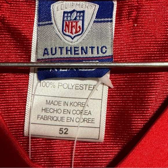 Reebok Red NFL New England Patriots Tom Brady #12 Jersey NWT Size 52 - Picture 5 of 7